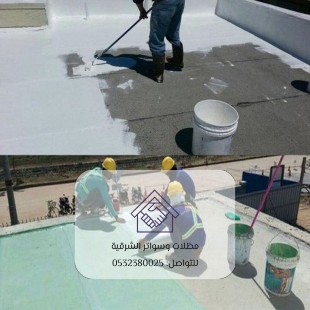 فريق عمل محترف أثناء تركيب العوازل