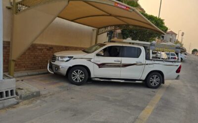 مقارنة بين مظلات سيارات معدنية وقماشية في الدمام الشرقية